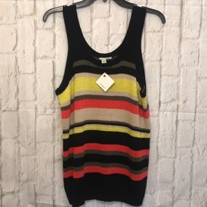 NWT Halogen Knit Striped Tank